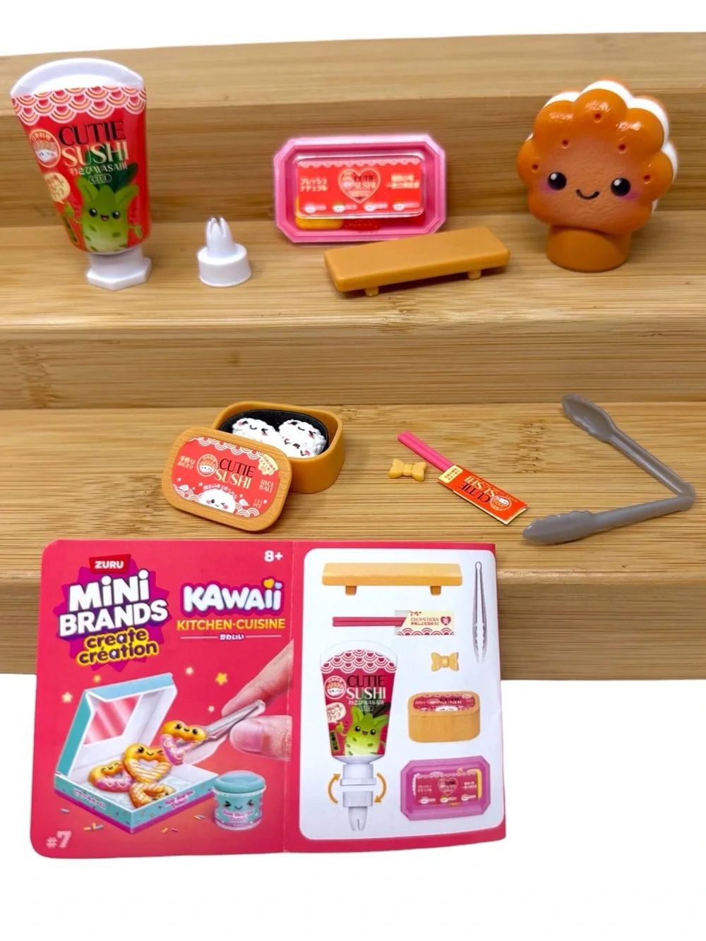 ZURU Mini Brands Create Creation Kawaii Kitchen Cuisine Cutie Sushi New Open Bal